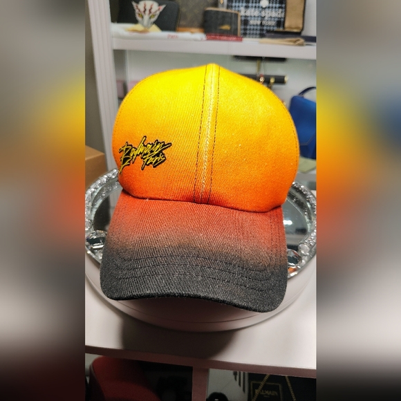 Balmain Gradient Orange and Black Cap - Picture 1 of 4